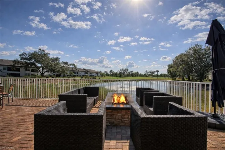 Relax on the community patio