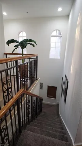 Stairs to foyer and garage