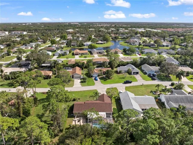Aerial view of back of house