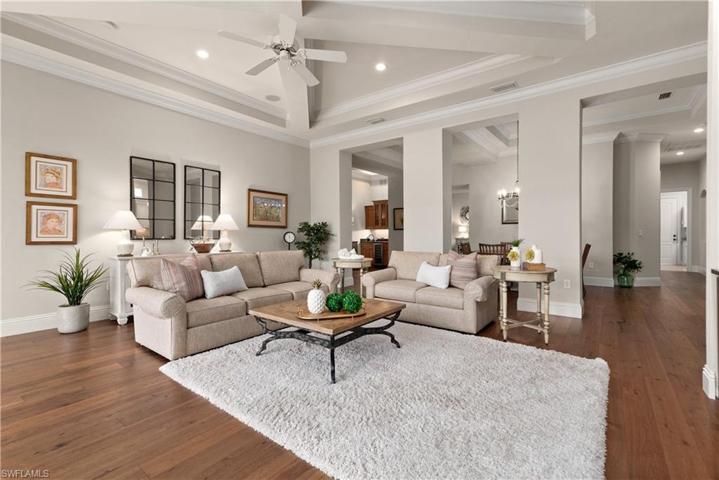 Large open family room