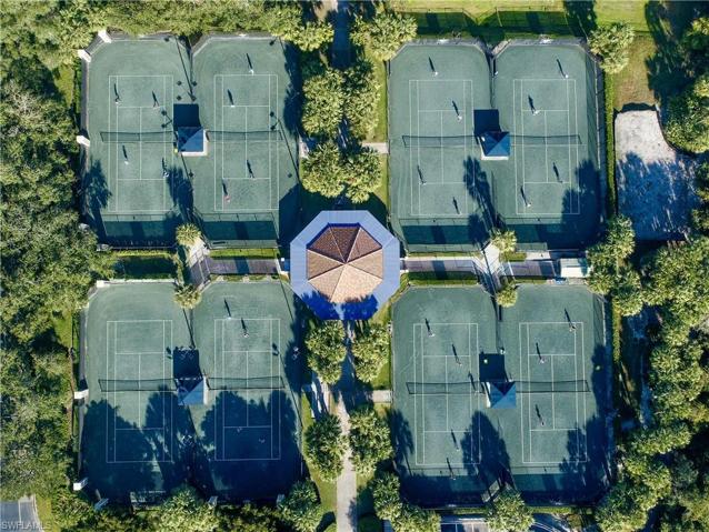 Tennis Facility with 8 Hydro Har-Tru clay courts & "The Net" Pro Shop and Octagon viewing pavilion center court