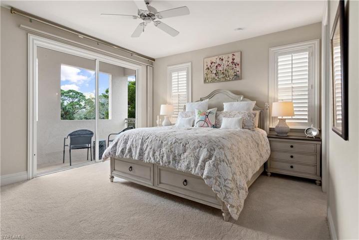Upstairs Second Master with Balcony, Plantation Shutters and Full Bath