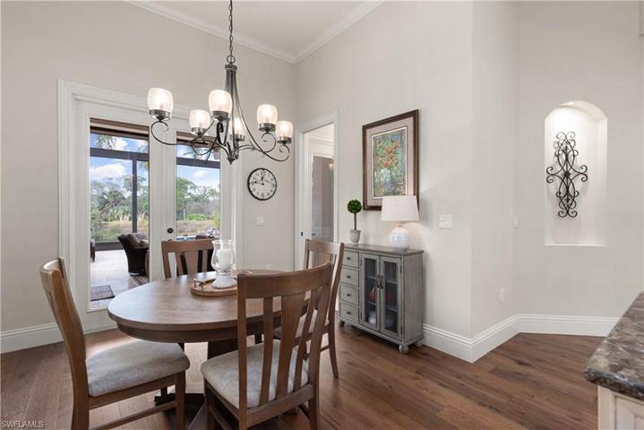 Directly off kitchen with outdoor views