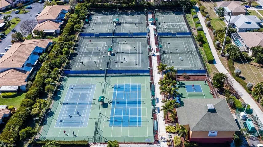 Birds eye view of property