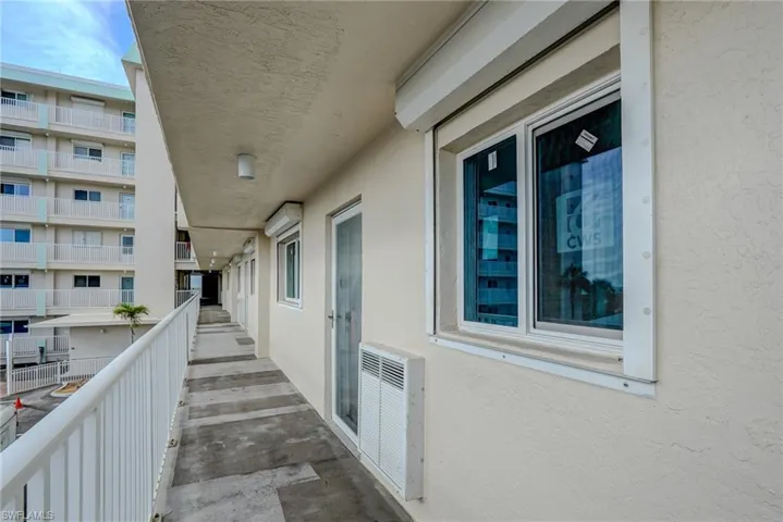 Balcony with heating unit