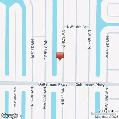 Map. Depicting the geographic location of the property with surrounding streets and a scale indicator