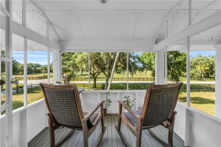 Screened balcony off of master bedroom
