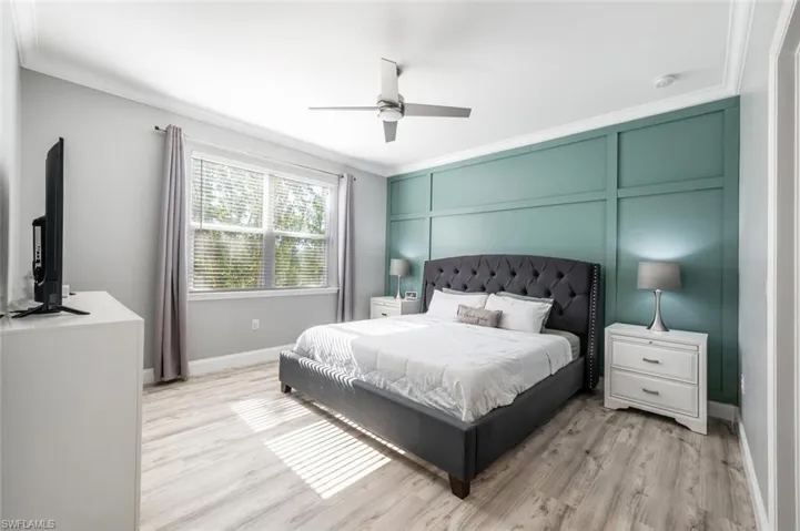 Primary Bedroom with Decorator Wall