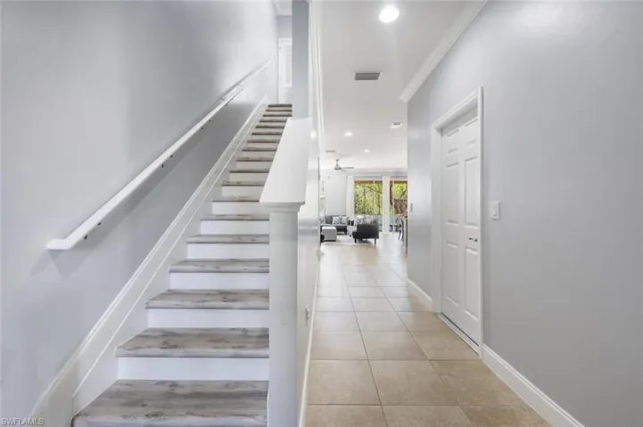 Stairs with new Luxury Vinyl flooring