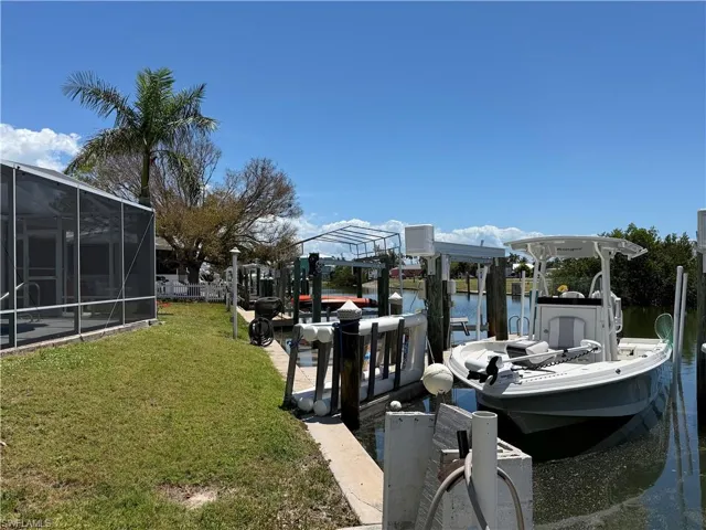 The waterfront offers two boat lifts with direct gulf access and no bridges