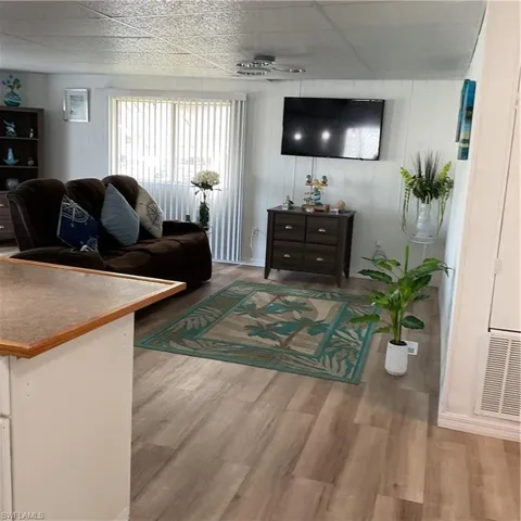 Living room featuring hardwood / wood-style floors