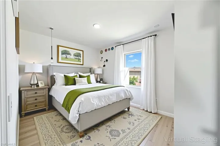 Bedroom featuring light wood-style floors