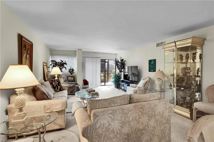 View of carpeted living area