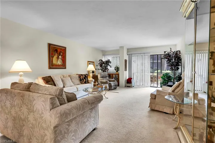 Living room with carpet