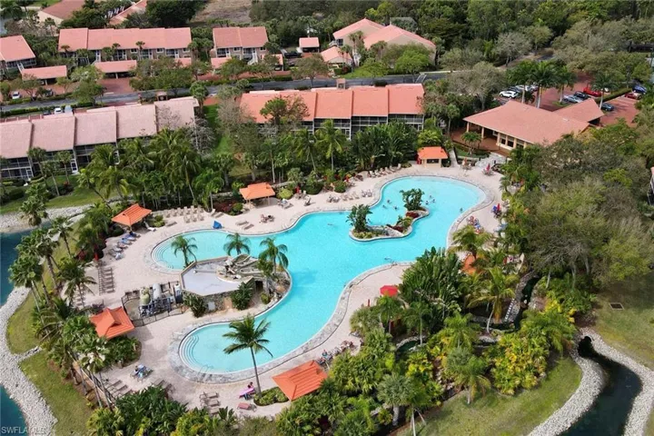 Aerial view of community pool