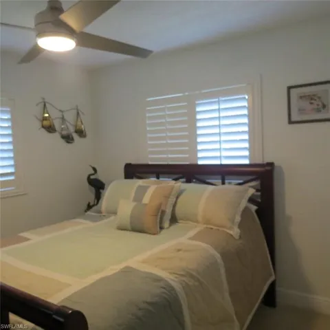 Bedroom with ceiling fan