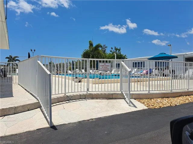 View of pool