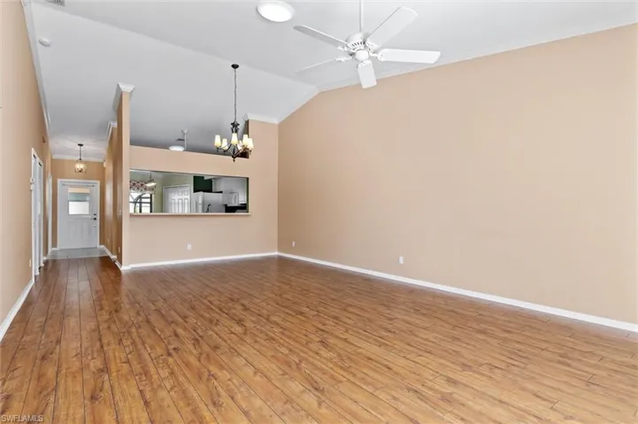Great room looking toward kitchen