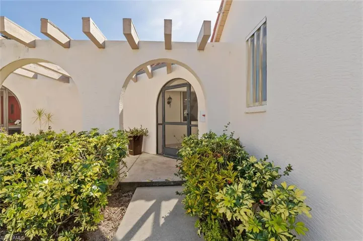 Walk to entrance