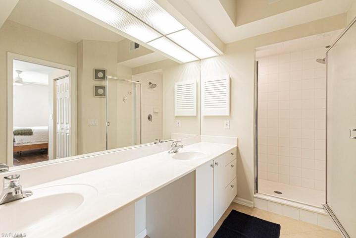 Primary Bath with dual sinks and Step-In shower