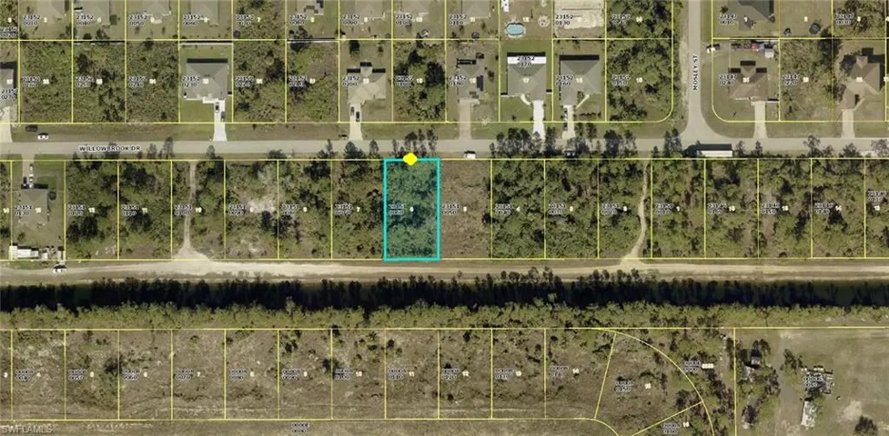 Aerial view of property's location