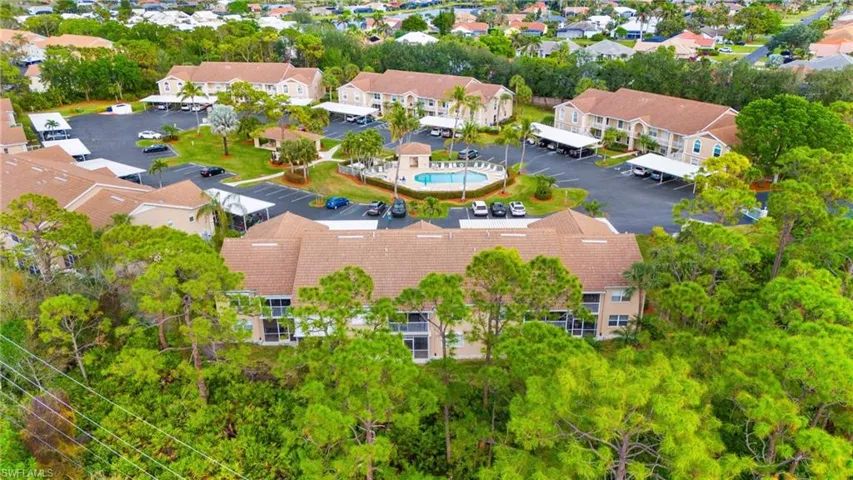 Birds eye view of property