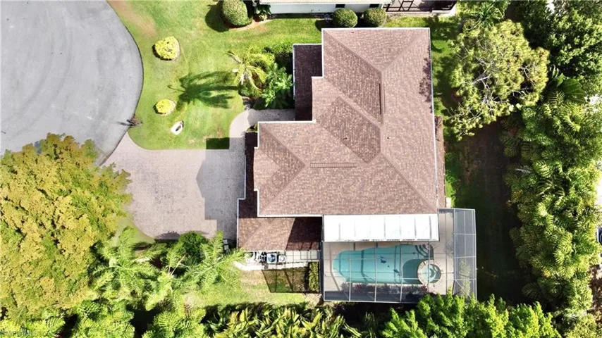 View from above of property