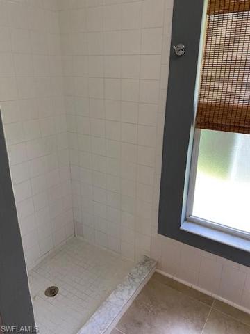 Step-in shower in master bathroom