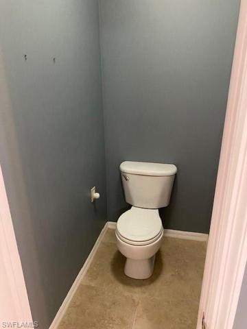 Private toilet room in master bath