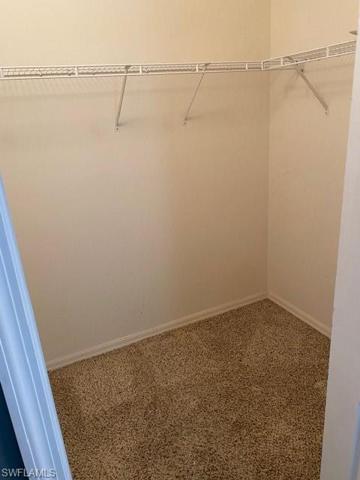 Huge walk-in closet in main bedroom