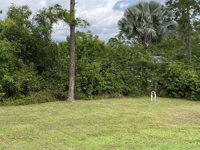 Private backyard with lots of room to build your pool............
