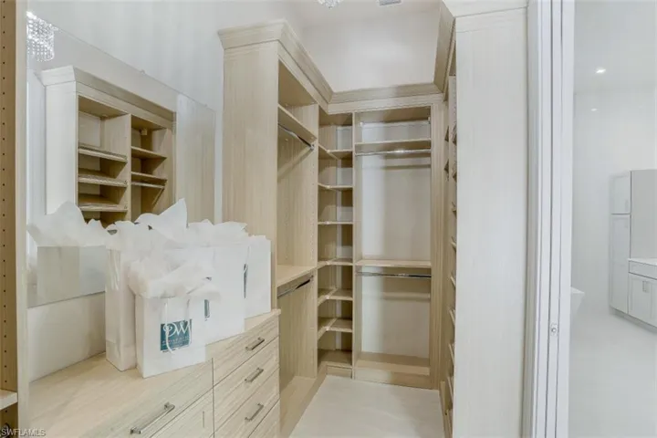View of spacious closet