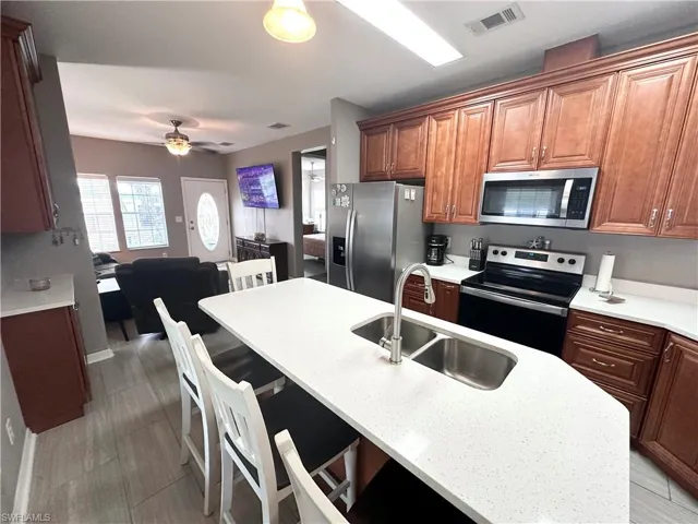 Kitchen looking toward front door.