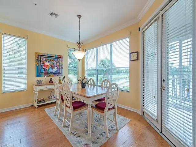 Dining area featuring light wood-type flooring and plenty of natural light