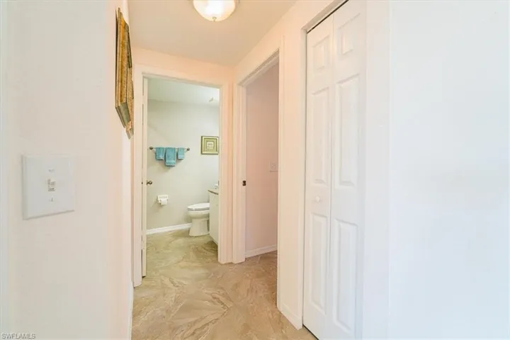 Hall with baseboards