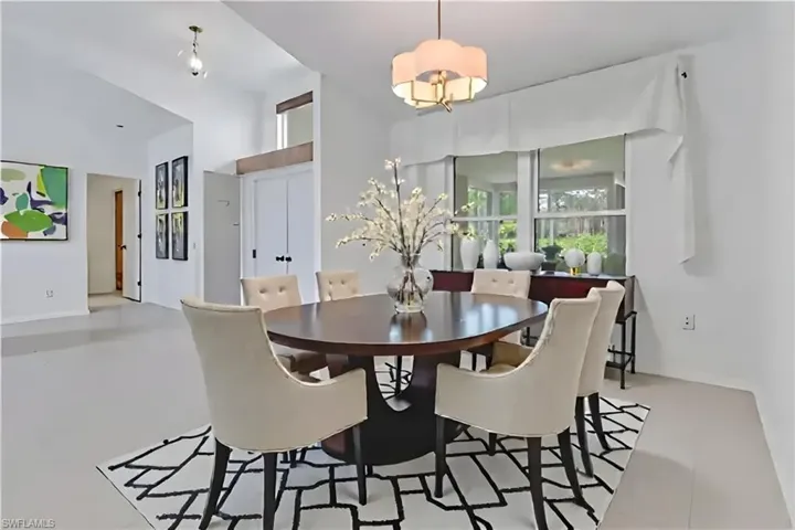 View of dining area