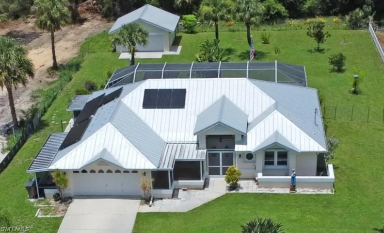 View from above of property