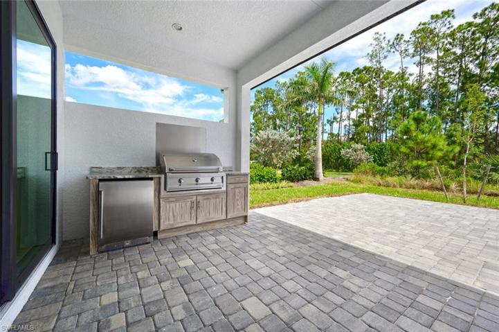 Patio with Summer Kitchen