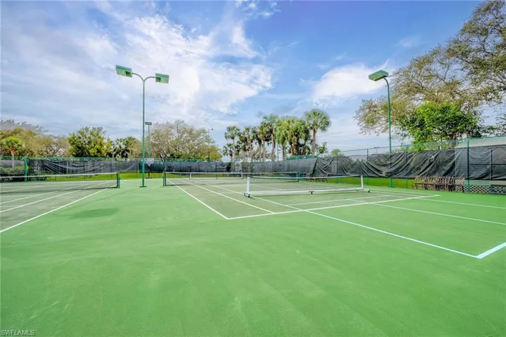 Lighted tennis/pickleball courts