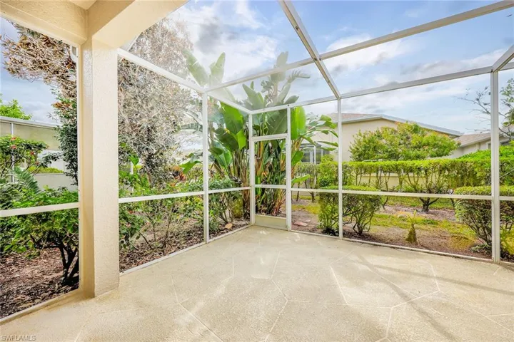 Screened patio