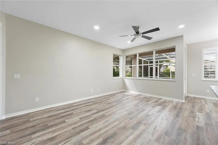 Great Room windows to Screened Patio