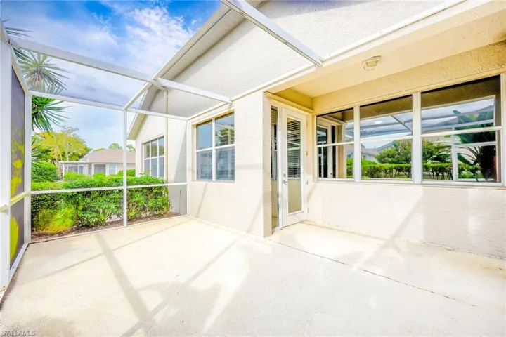 Covered Portion of Screened Patio