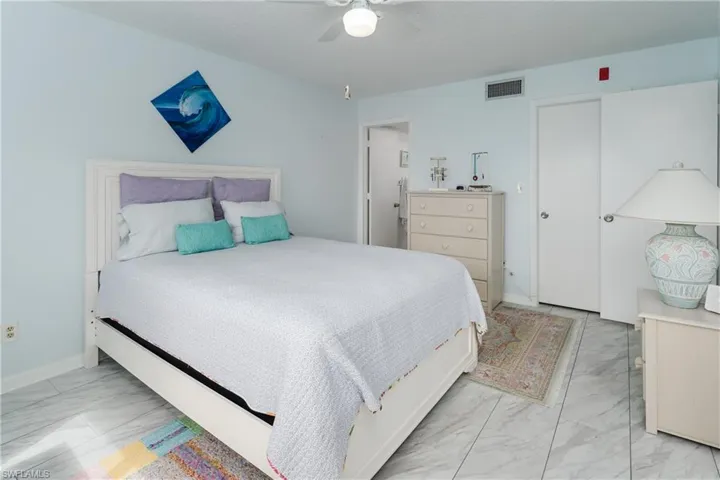 Vinyl flooring and walk in closet