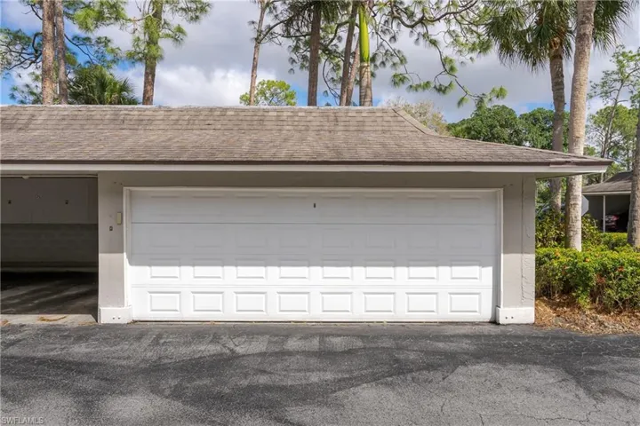 Shared double garage