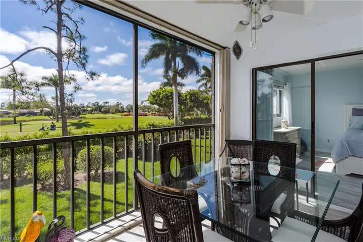 Lanai with storage and storm shutters