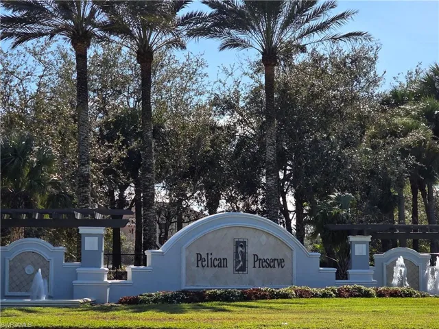 Community sign with a yard