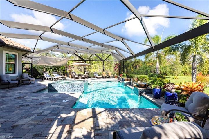 Pool with Outdoor Seating Areas
