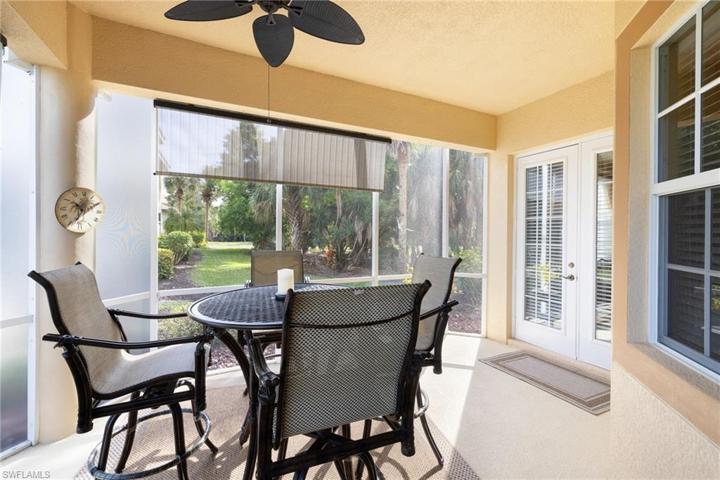 Outdoor dining area