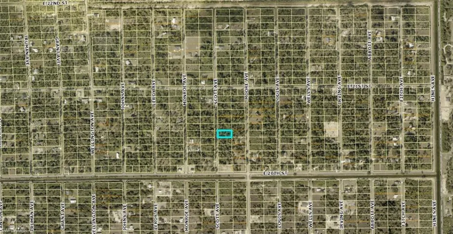 Aerial view of property's location