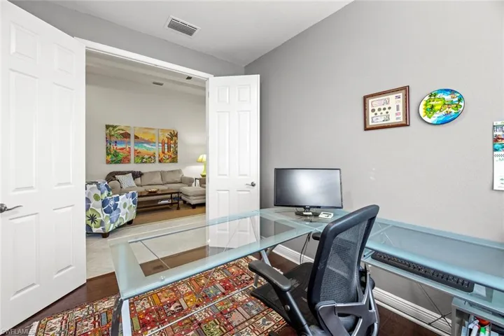 French doors in office/den for privacy